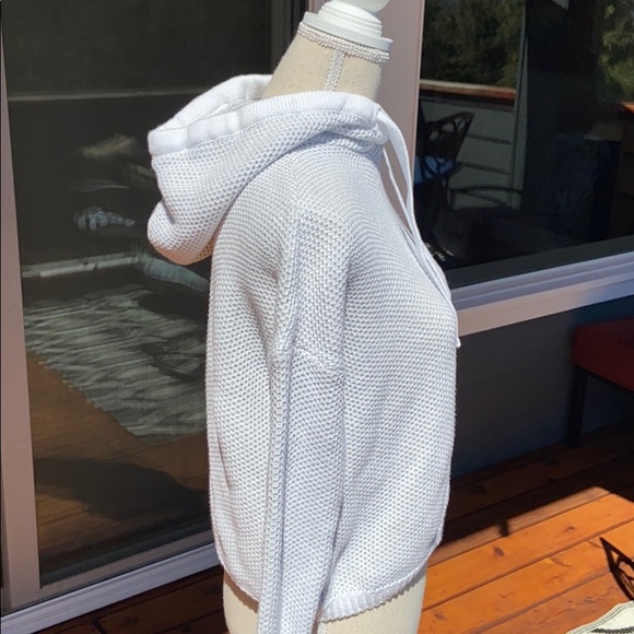 SOLD RACHEL ZOE Soft Cotton Chunky Knit Sweater with Hood Hoodie Hoody Warm Cozy - Picture 16 of 16